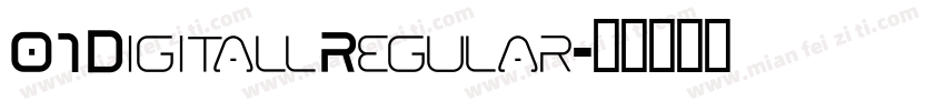 01 Digitall Regular字体转换